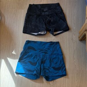 Born Primitive Black and Blue Athletic Shorts Size medium EUC